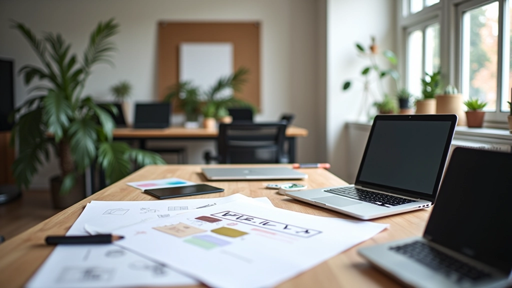 Toekomstige animatie workspace met gemengde digitale en fysieke designtools